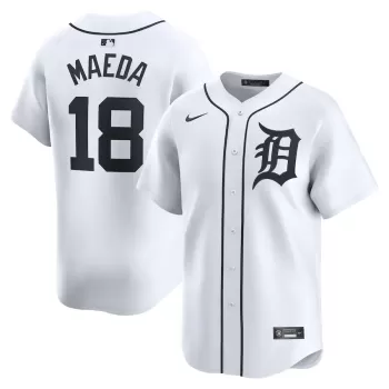 Men's Detroit Tigers Kenta Maeda Nike White Home Limited Player Jersey Men's Detroit Tigers Kenta Maeda Nike White Home Limited Player Jersey