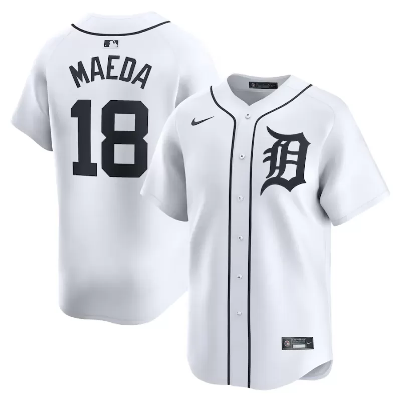 Men's Detroit Tigers Kenta Maeda Nike White Home Limited Player Jersey Men's Detroit Tigers Kenta Maeda Nike White Home Limited Player Jersey