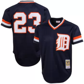 Men's Detroit Tigers Kirk Gibson Mitchell & Ness Navy 1984 Authentic Cooperstown Collection Mesh Batting Practice Jersey Men's Detroit Tigers Kirk Gibson Mitchell & Ness Navy 1984 Authentic Cooperstown Collection Mesh Batting Practice Jersey