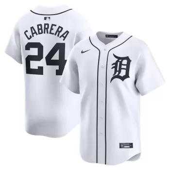 Men's Detroit Tigers Miguel Cabrera Nike White Home Limited Player Jersey Men's Detroit Tigers Miguel Cabrera Nike White Home Limited Player Jersey