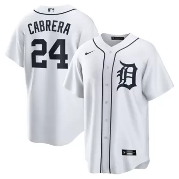 Men's Detroit Tigers Miguel Cabrera Nike White Home Replica Player Name Jersey Men's Detroit Tigers Miguel Cabrera Nike White Home Replica Player Name Jersey