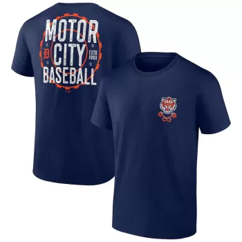 Men's Detroit Tigers Navy Bring It Motor City T-Shirt Men's Detroit Tigers Navy Bring It Motor City T-Shirt