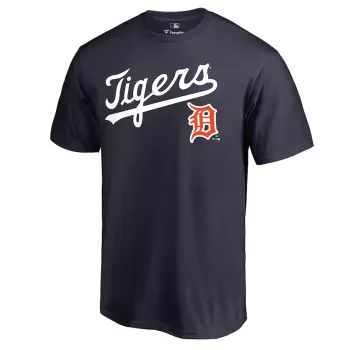 Men's Detroit Tigers Navy Cooperstown Collection Wahconah T-Shirt Men's Detroit Tigers Navy Cooperstown Collection Wahconah T-Shirt