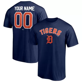Men's Detroit Tigers Navy Personalized Team Winning Streak Name & Number T-Shirt Men's Detroit Tigers Navy Personalized Team Winning Streak Name & Number T-Shirt