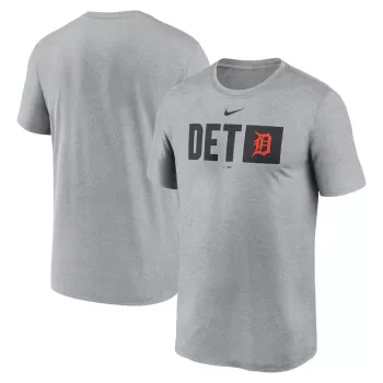 Men's Detroit Tigers Nike Heather Gray Tricode Legend T-Shirt