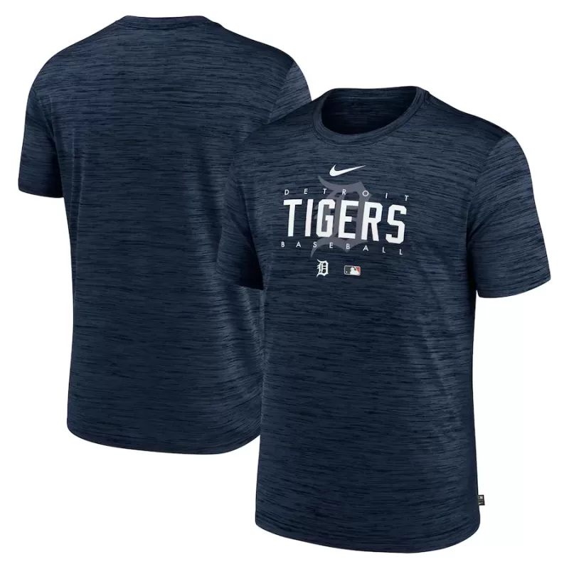 Men's Detroit Tigers Nike Navy Authentic Collection Velocity Performance Practice T-Shirt Men's Detroit Tigers Nike Navy Authentic Collection Velocity Performance Practice T-Shirt