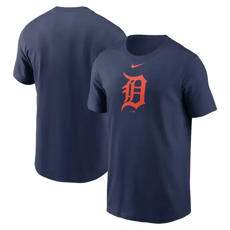 Men's Detroit Tigers Nike Navy Fuse Logo T-Shirt Men's Detroit Tigers Nike Navy Fuse Logo T-Shirt