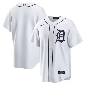 Men's Detroit Tigers Nike White Home Blank Replica Jersey Men's Detroit Tigers Nike White Home Blank Replica Jersey