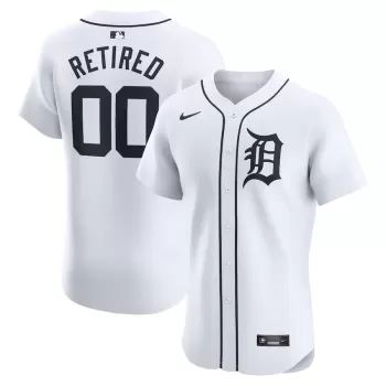 Men's Detroit Tigers Nike White Home Elite Pick-A-Player Retired Roster Jersey Men's Detroit Tigers Nike White Home Elite Pick-A-Player Retired Roster Jersey