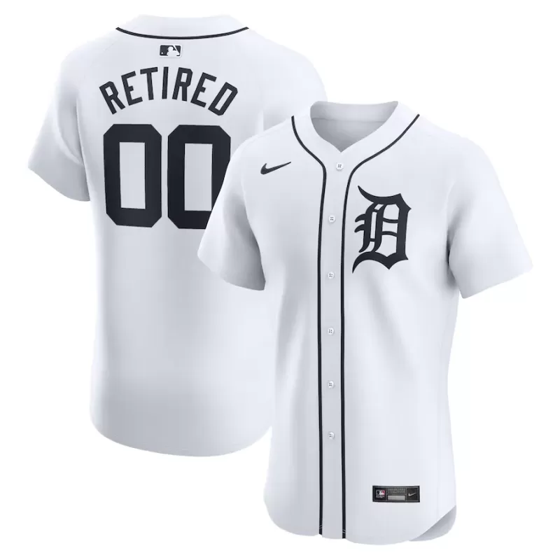 Men's Detroit Tigers Nike White Home Elite Pick-A-Player Retired Roster Jersey Men's Detroit Tigers Nike White Home Elite Pick-A-Player Retired Roster Jersey