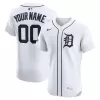 Men's Detroit Tigers Nike White Home Elite Sponsor Patch Custom Jersey Men's Detroit Tigers Nike White Home Elite Sponsor Patch Custom Jersey