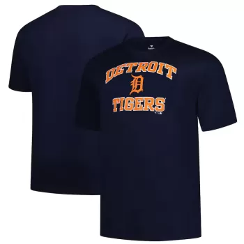 Men's Detroit Tigers Profile Navy Big & Tall Heart & Soul T-Shirt Men's Detroit Tigers Profile Navy Big & Tall Heart & Soul T-Shirt