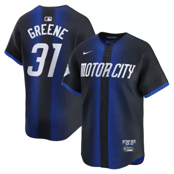 Men's Detroit Tigers Riley Greene Nike Navy 2024 City Connect Limited Jersey Men's Detroit Tigers Riley Greene Nike Navy 2024 City Connect Limited Jersey