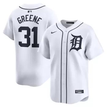Men's Detroit Tigers Riley Greene Nike White Home Limited Player Jersey Men's Detroit Tigers Riley Greene Nike White Home Limited Player Jersey