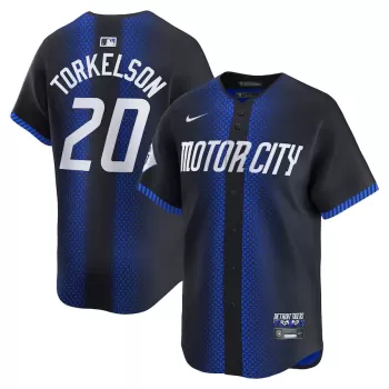 Men's Detroit Tigers Spencer Torkelson Nike Navy 2024 City Connect Limited Jersey Men's Detroit Tigers Spencer Torkelson Nike Navy 2024 City Connect Limited Jersey