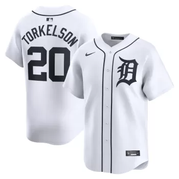 Men's Detroit Tigers Spencer Torkelson Nike White Home Limited Player Jersey Men's Detroit Tigers Spencer Torkelson Nike White Home Limited Player Jersey