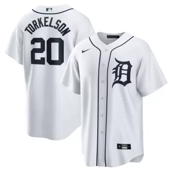 Men's Detroit Tigers Spencer Torkelson Nike White Home Replica Jersey Men's Detroit Tigers Spencer Torkelson Nike White Home Replica Jersey