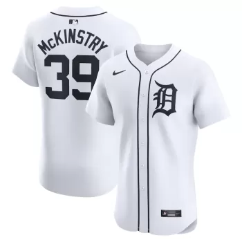 Men's Detroit Tigers Zach McKinstry Nike White Home Elite Player Jersey Men's Detroit Tigers Zach McKinstry Nike White Home Elite Player Jersey
