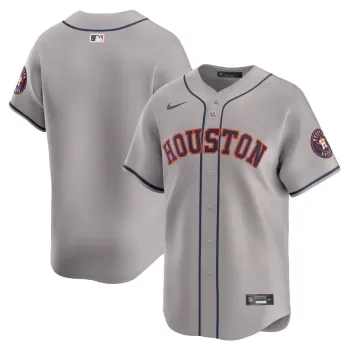 Men's Houston Astros Nike Gray Away Limited Jersey Men's Houston Astros Nike Gray Away Limited Jersey