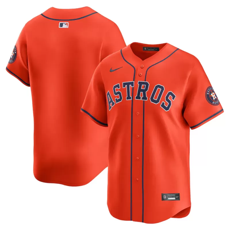 Men's Houston Astros Nike Orange Alternate Limited Jersey Men's Houston Astros Nike Orange Alternate Limited Jersey