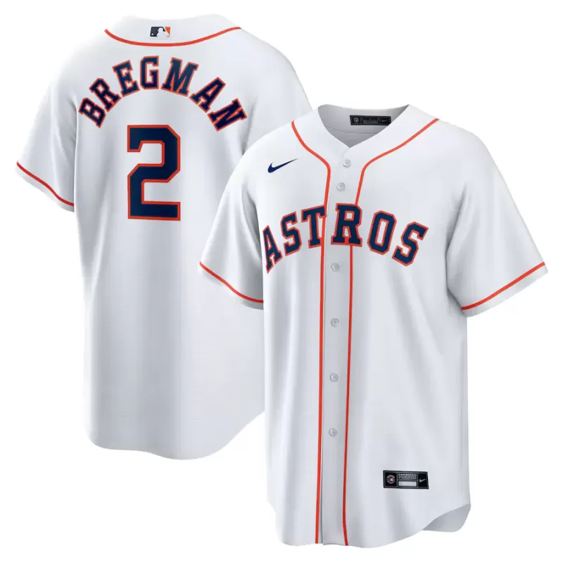 Men's Houston Astros Alex Bregman Nike White Home Replica Player Name Jersey Men's Houston Astros Alex Bregman Nike White Home Replica Player Name Jersey