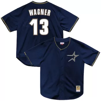 Men's Houston Astros Billy Wagner Mitchell & Ness Navy Authentic Batting Practice Jersey Men's Houston Astros Billy Wagner Mitchell & Ness Navy Authentic Batting Practice Jersey