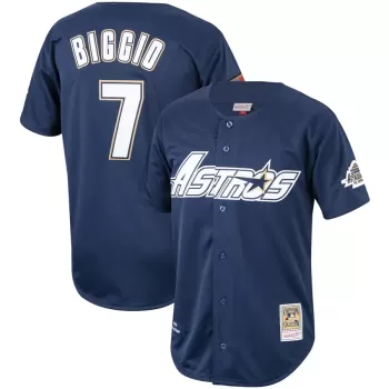 Men's Houston Astros Craig Biggio Mitchell & Ness Navy Cooperstown Collection 1994 Authentic Jersey Men's Houston Astros Craig Biggio Mitchell & Ness Navy Cooperstown Collection 1994 Authentic Jersey