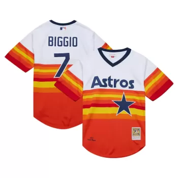 Men's Houston Astros Craig Biggio Mitchell & Ness White 2004 Cooperstown Collection Authentic Throwback Jersey Men's Houston Astros Craig Biggio Mitchell & Ness White 2004 Cooperstown Collection Authentic Throwback Jersey