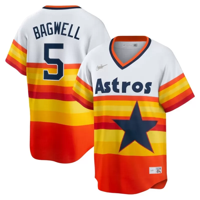 Men's Houston Astros Jeff Bagwell Nike White Home Cooperstown Collection Player Jersey Men's Houston Astros Jeff Bagwell Nike White Home Cooperstown Collection Player Jersey