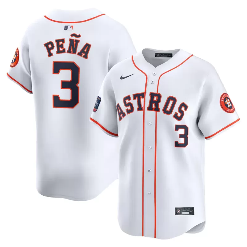 Men's Houston Astros Jeremy Peña Nike White 2024 MLB World Tour Mexico City Series Home Limited Player Jersey