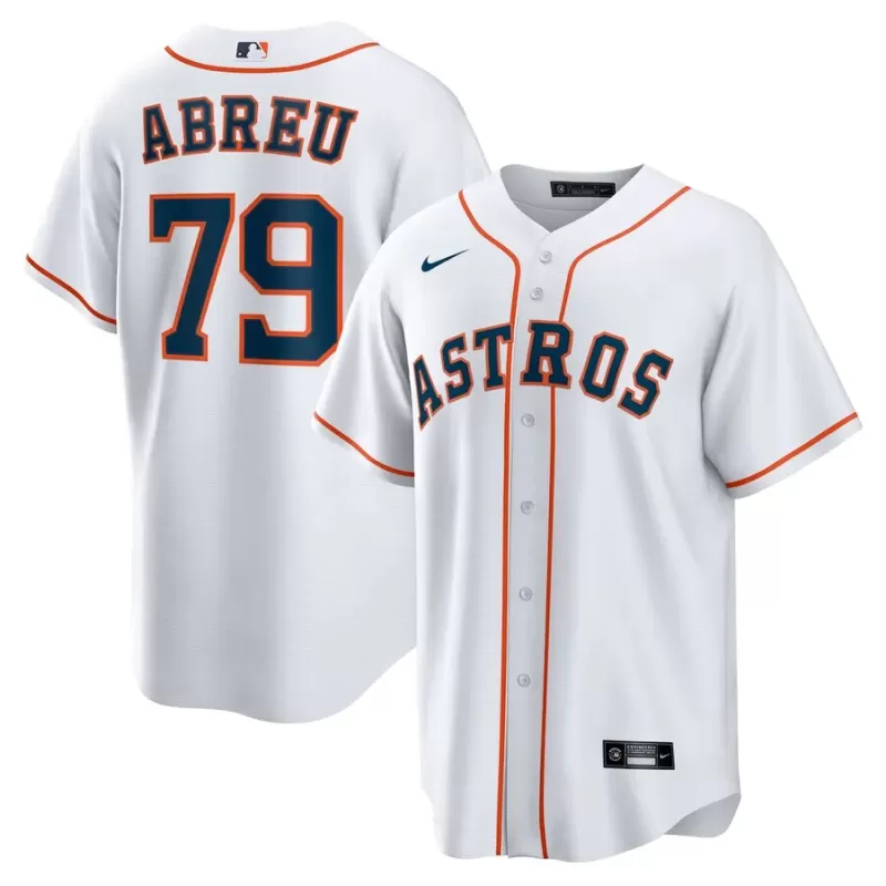 Men's Houston Astros Jose Abreu Nike White Home Replica Player Jersey Men's Houston Astros Jose Abreu Nike White Home Replica Player Jersey