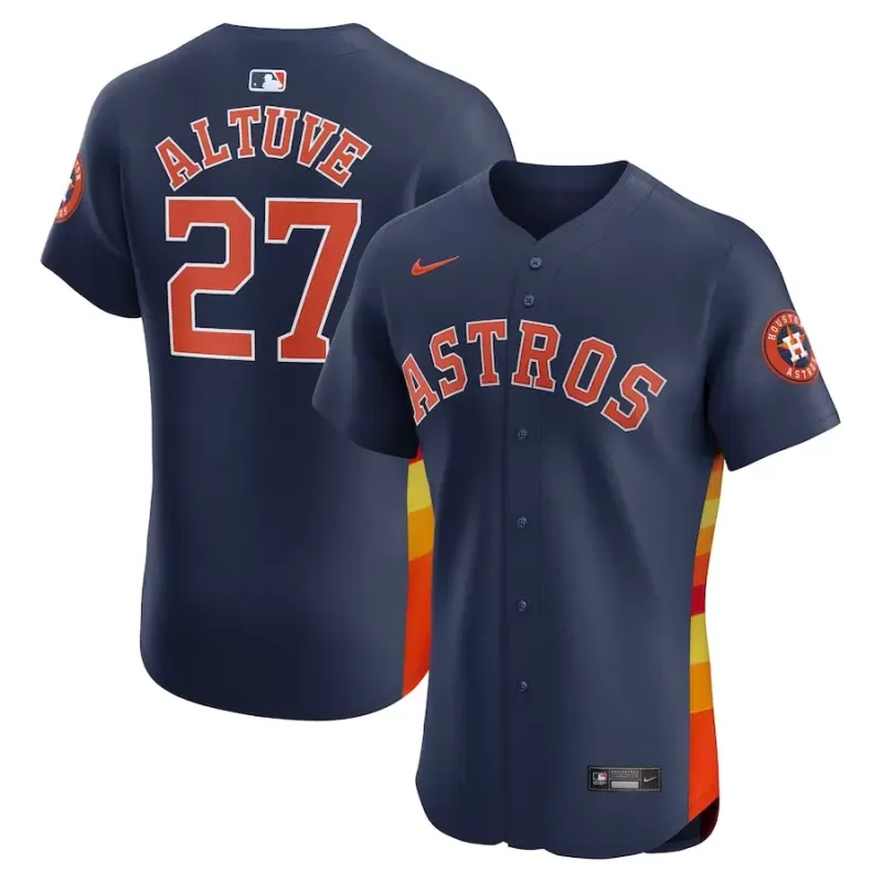 Men's Houston Astros Jose Altuve Nike Navy Alternate Elite Player Jersey Men's Houston Astros Jose Altuve Nike Navy Alternate Elite Player Jersey