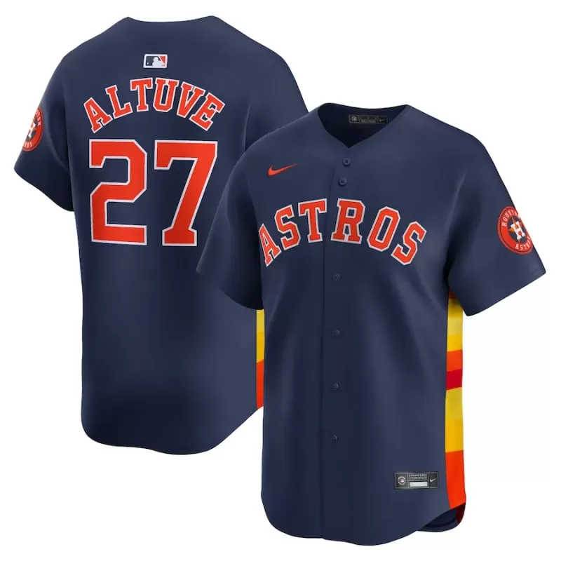 Men's Houston Astros Jose Altuve Nike Navy Alternate Limited Player Jersey Men's Houston Astros Jose Altuve Nike Navy Alternate Limited Player Jersey