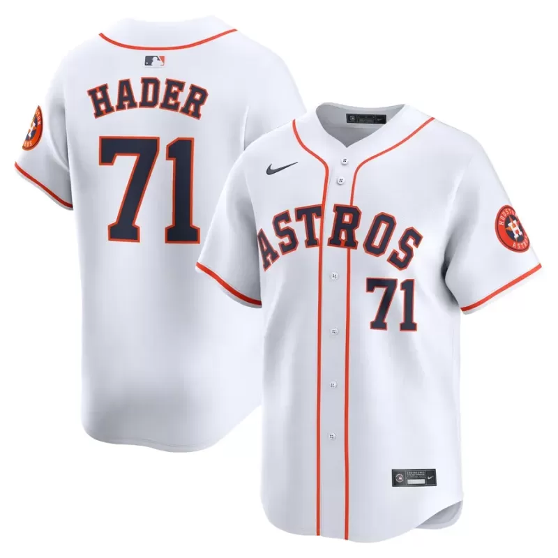 Men's Houston Astros Josh Hader Nike White Home Limited Player Jersey Men's Houston Astros Josh Hader Nike White Home Limited Player Jersey