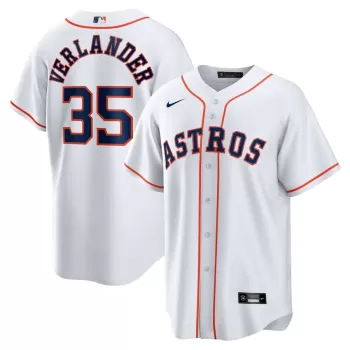 Men's Houston Astros Justin Verlander Nike White Home Replica Player Name Jersey Men's Houston Astros Justin Verlander Nike White Home Replica Player Name Jersey