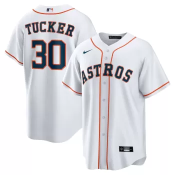 Men's Houston Astros Kyle Tucker Nike White Home Official Replica Player Jersey Men's Houston Astros Kyle Tucker Nike White Home Official Replica Player Jersey