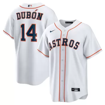 Men's Houston Astros Mauricio Dubon Nike White Home Replica Jersey Men's Houston Astros Mauricio Dubon Nike White Home Replica Jersey