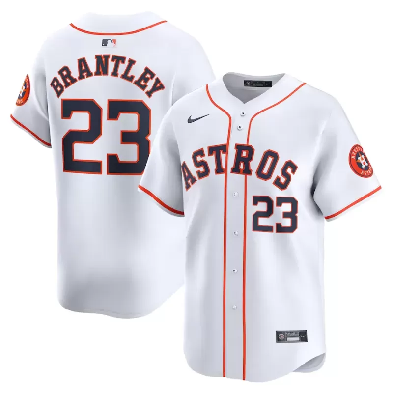 Men's Houston Astros Michael Brantley Nike White Home Limited Player Jersey Men's Houston Astros Michael Brantley Nike White Home Limited Player Jersey