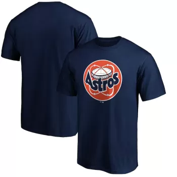 Men's Houston Astros Navy Cooperstown Collection Huntington Logo T-Shirt Men's Houston Astros Navy Cooperstown Collection Huntington Logo T-Shirt