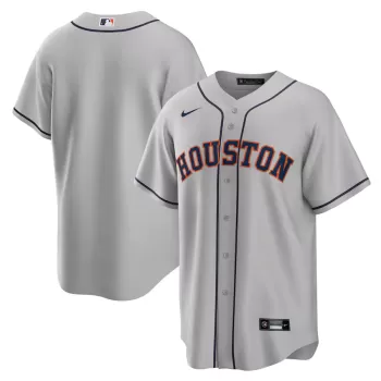 Men's Houston Astros Nike Gray Road Replica Team Jersey Men's Houston Astros Nike Gray Road Replica Team Jersey