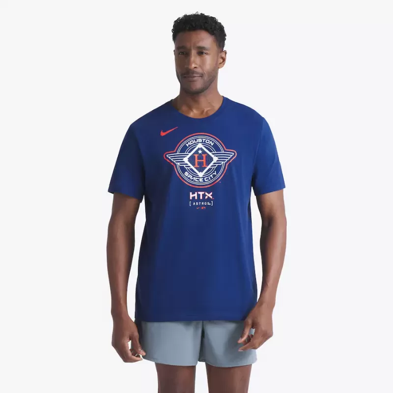 Men's Houston Astros Nike Navy 2025 City Connect Logo T-Shirt Men's Houston Astros Nike Navy 2025 City Connect Logo T-Shirt