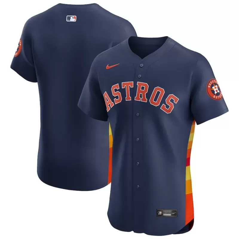 Men's Houston Astros Nike Navy Alternate Vapor Premier Elite Patch Jersey Men's Houston Astros Nike Navy Alternate Vapor Premier Elite Patch Jersey