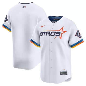 Men's Houston Astros Nike White 2025 City Connect Limited Jersey Men's Houston Astros Nike White 2025 City Connect Limited Jersey
