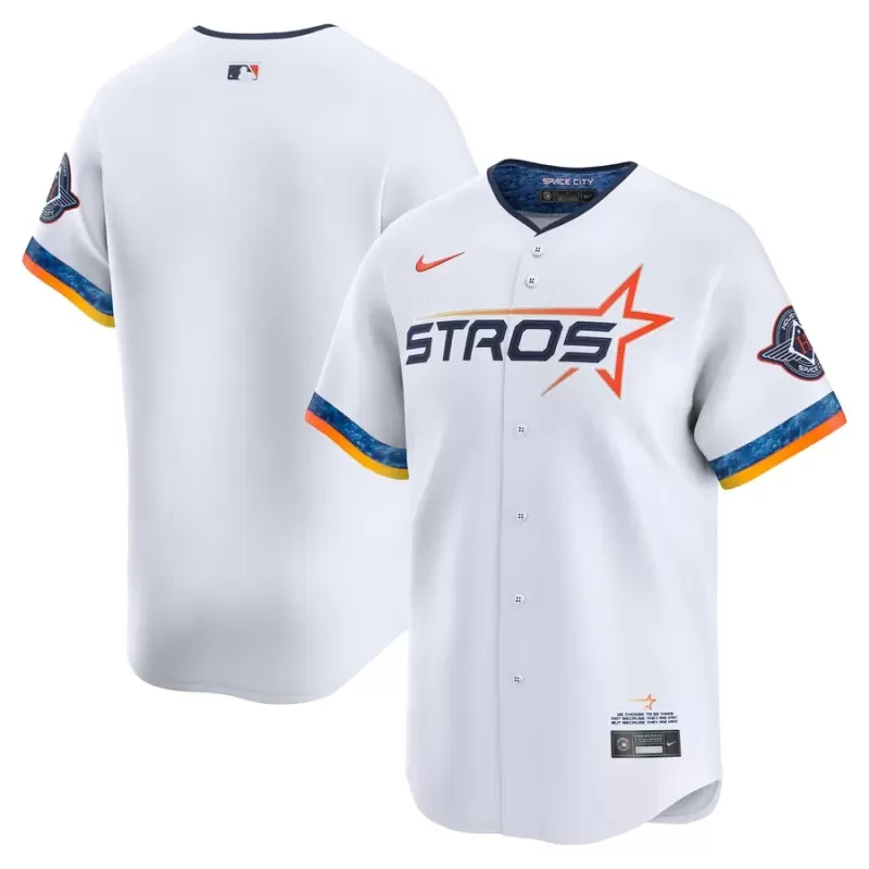Men's Houston Astros Nike White 2025 City Connect Limited Jersey Men's Houston Astros Nike White 2025 City Connect Limited Jersey