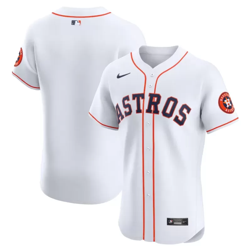 Men's Houston Astros Nike White Home Elite Jersey Men's Houston Astros Nike White Home Elite Jersey