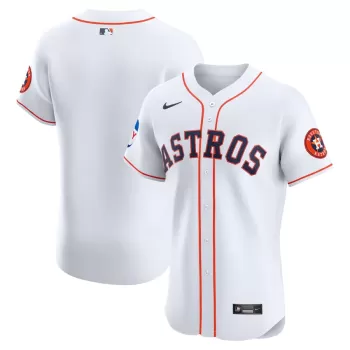 Men's Houston Astros Nike White Home Elite Patch Jersey Men's Houston Astros Nike White Home Elite Patch Jersey