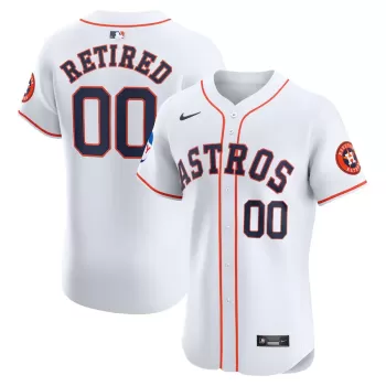 Men's Houston Astros Nike White Home Elite Pick-A-Player Retired Roster Patch Jersey Men's Houston Astros Nike White Home Elite Pick-A-Player Retired Roster Patch Jersey
