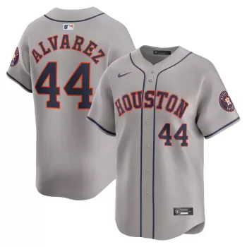 Men's Houston Astros Yordan Alvarez Nike Gray Away Limited Player Jersey