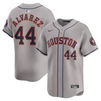 Men's Houston Astros Yordan Alvarez Nike Gray Road Limited Player Jersey Men's Houston Astros Yordan Alvarez Nike Gray Road Limited Player Jersey