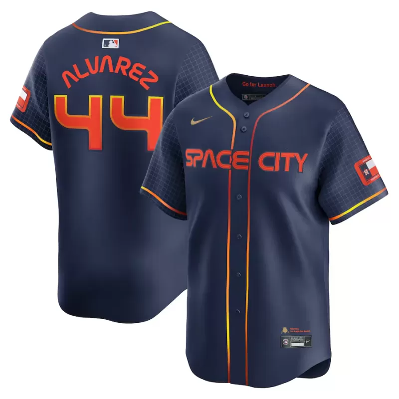 Men's Houston Astros Yordan Alvarez Nike Navy City Connect Limited Player Jersey Men's Houston Astros Yordan Alvarez Nike Navy City Connect Limited Player Jersey